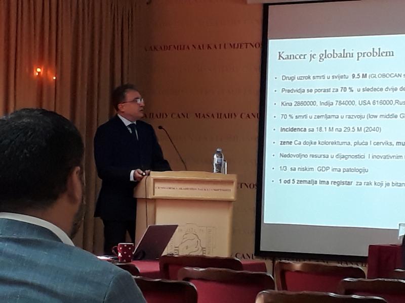 Scientific tribune: “Challenges of malignant diseases treatment in developing countries“ held, lecturer Prof. Dr. Vladimir Todorović
